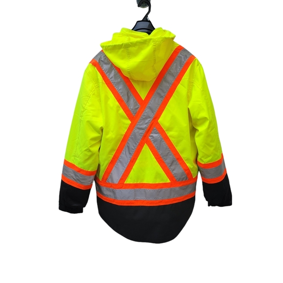 Work King Men's S42611 High Visibility 5-in-1 Safety System Jacket / Parka L &XL - Picture 5 of 11